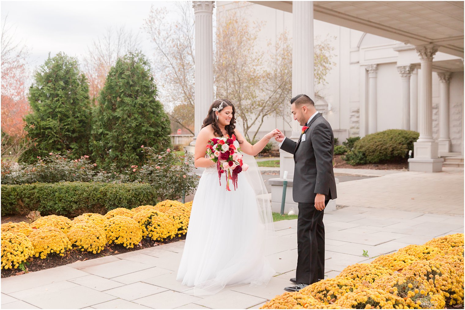 first look with Idalia Photography in Somerset NJ