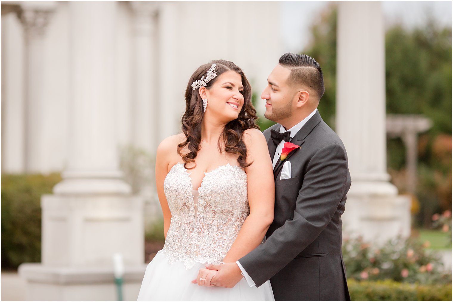 romantic wedding portraits in Somerset NJ with Idalia Photography