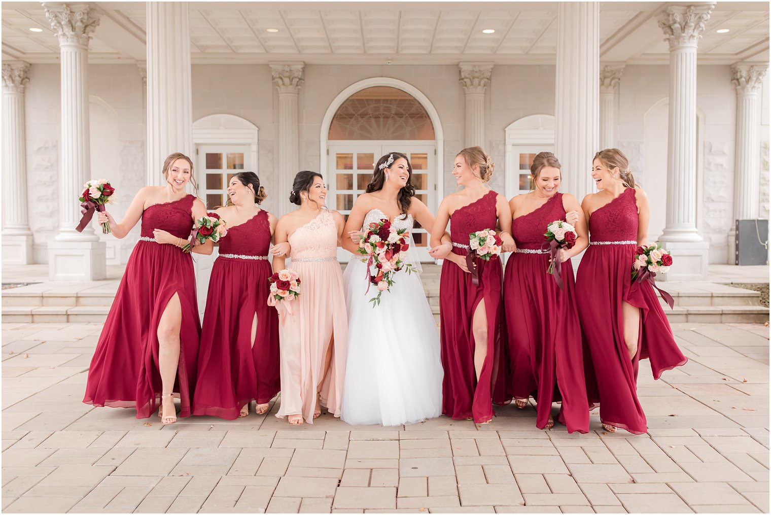 classic wedding party photographed by Idalia Photography