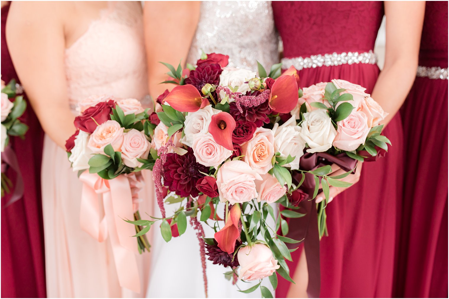 fall wedding florals with lilies by A Touch of Elegance Events