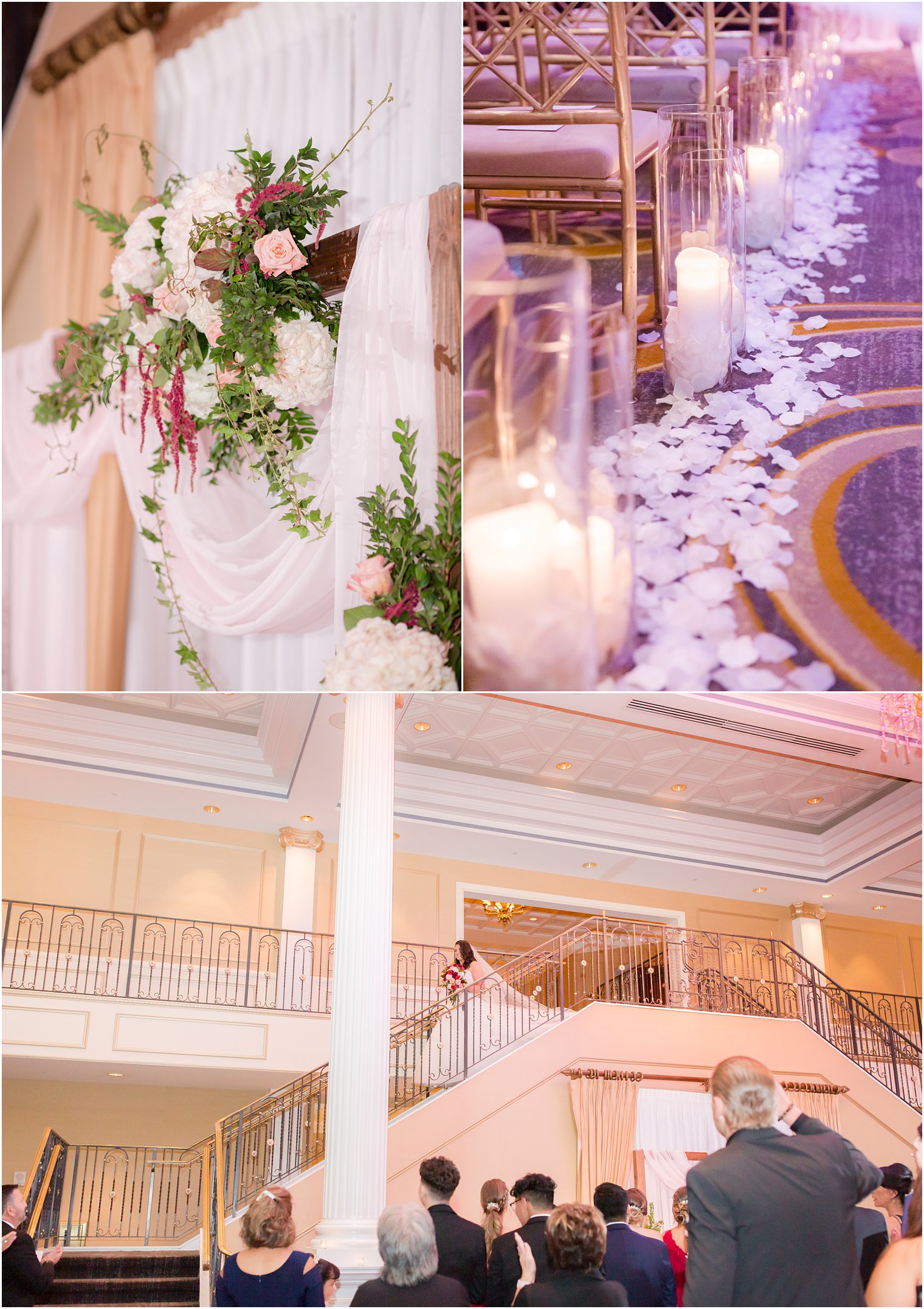 dramatic wedding ceremony at the Palace at Somerset Park with Idalia Photography