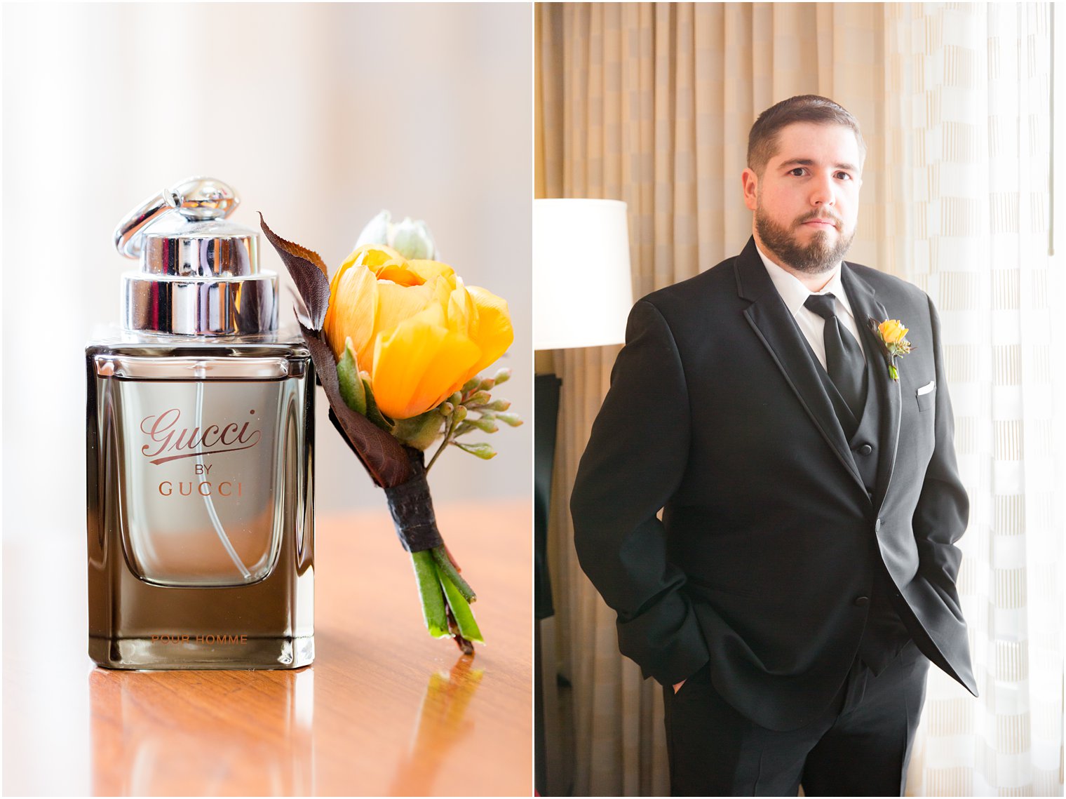 groom portraits by New Jersey wedding photographer Idalia Photography