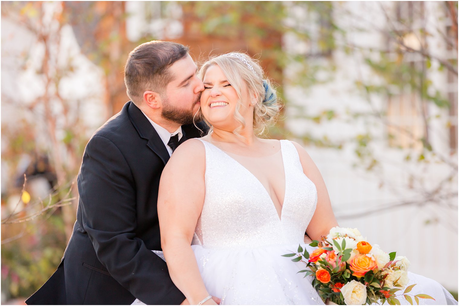 fall wedding portraits by Idalia Photography at Ryland Inn