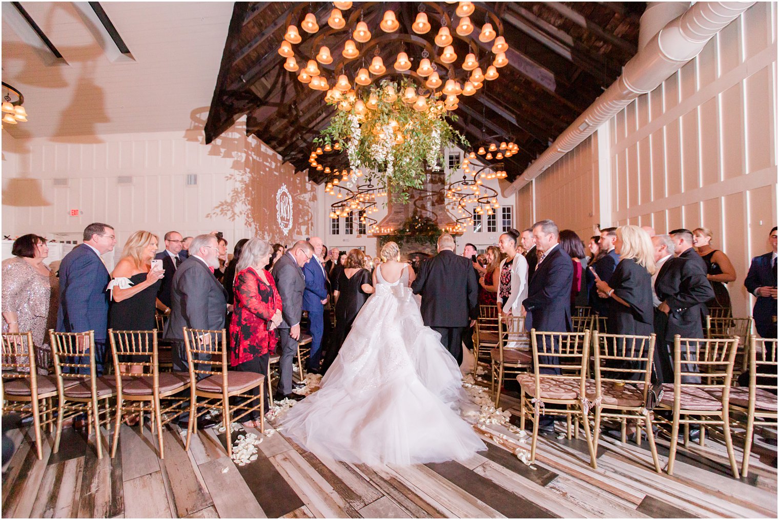 wedding ceremony at Ryland Inn