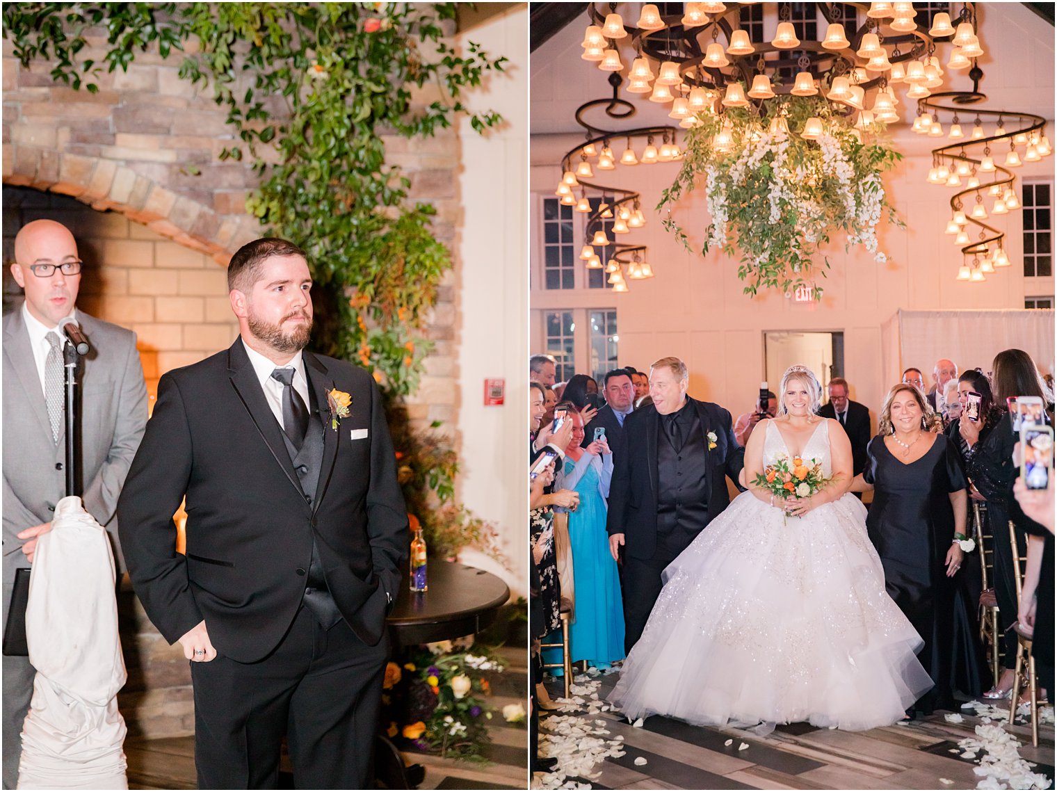 emotional Ryland Inn wedding ceremony photographed by Idalia Photography