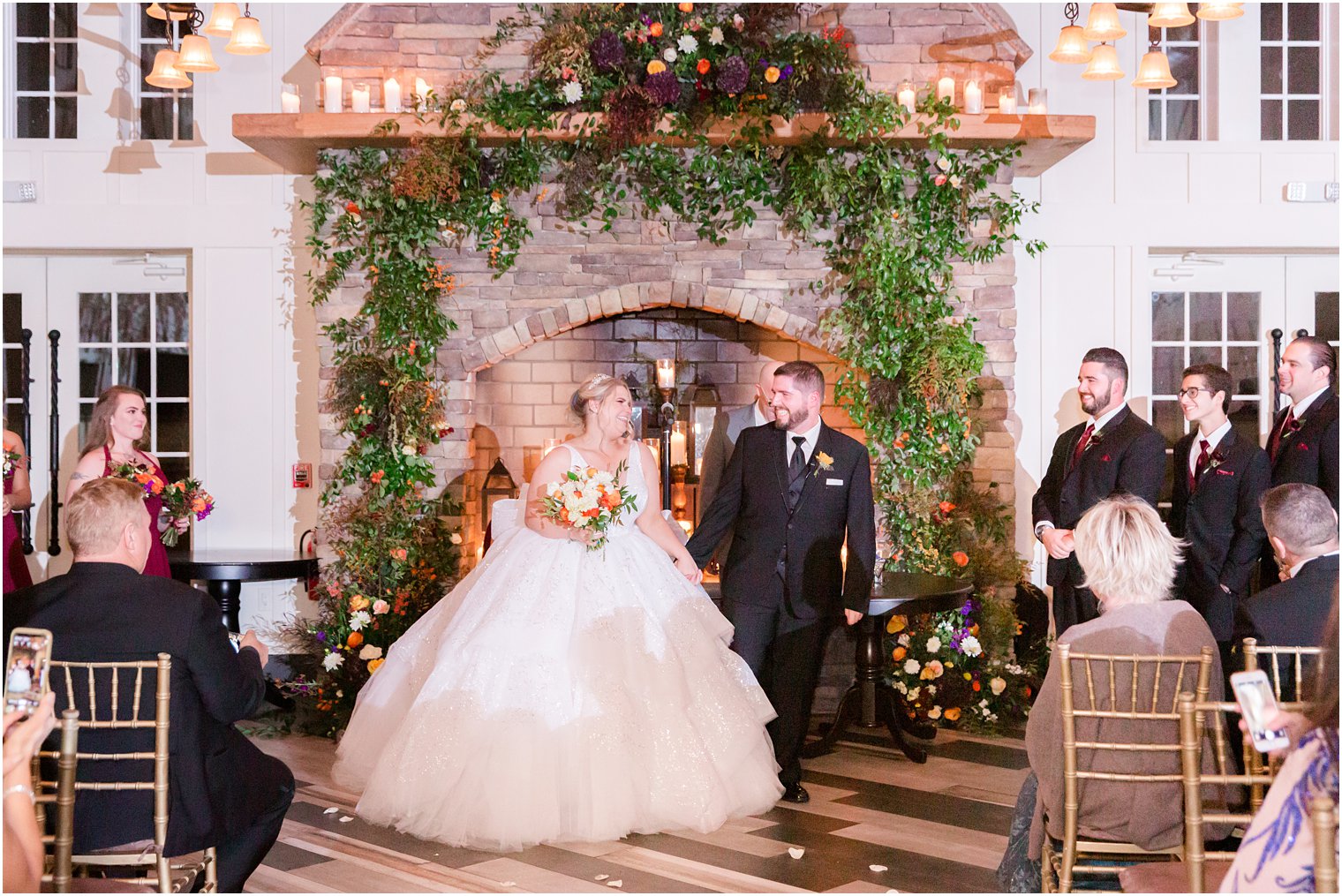 autumn New Jersey wedding ceremony photographed by Idalia Photography