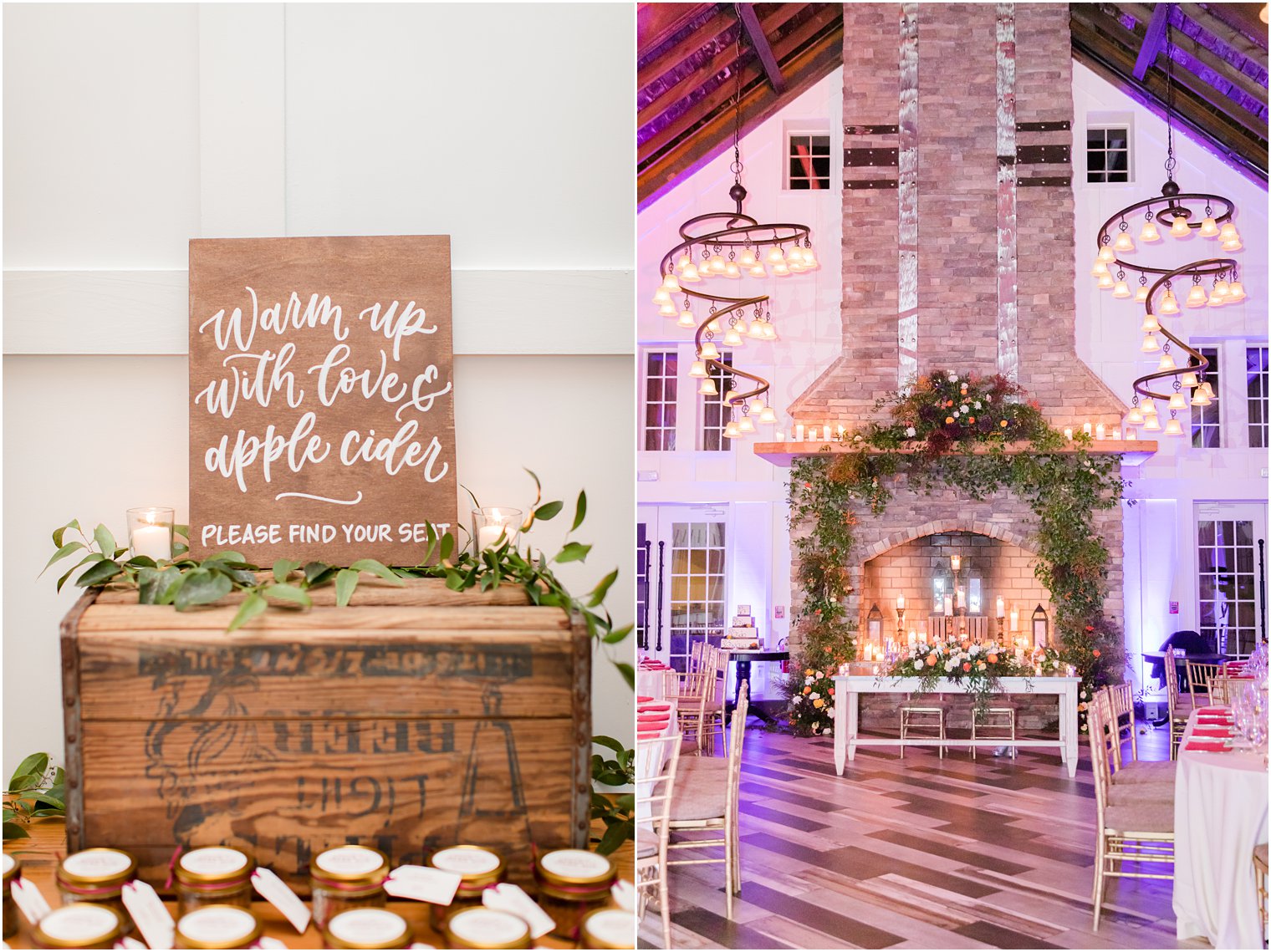 Ryland Inn wedding reception photographed by Idalia Photography