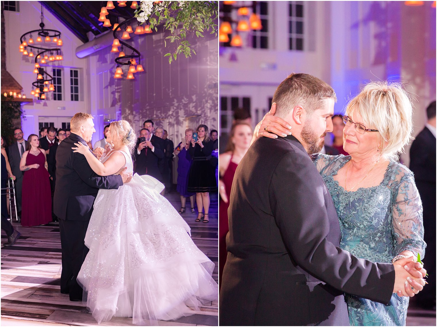 parent dances at Ryland Inn with Idalia Photography