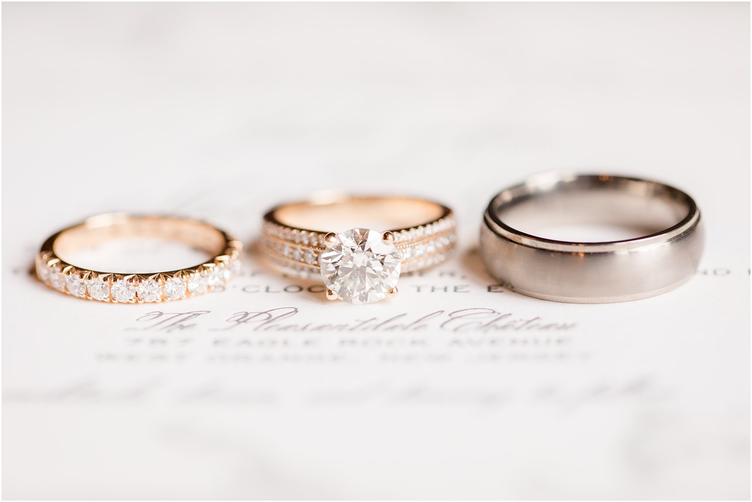 Wedding bands for a timeless winter wedding at Pleasantdale Chateau