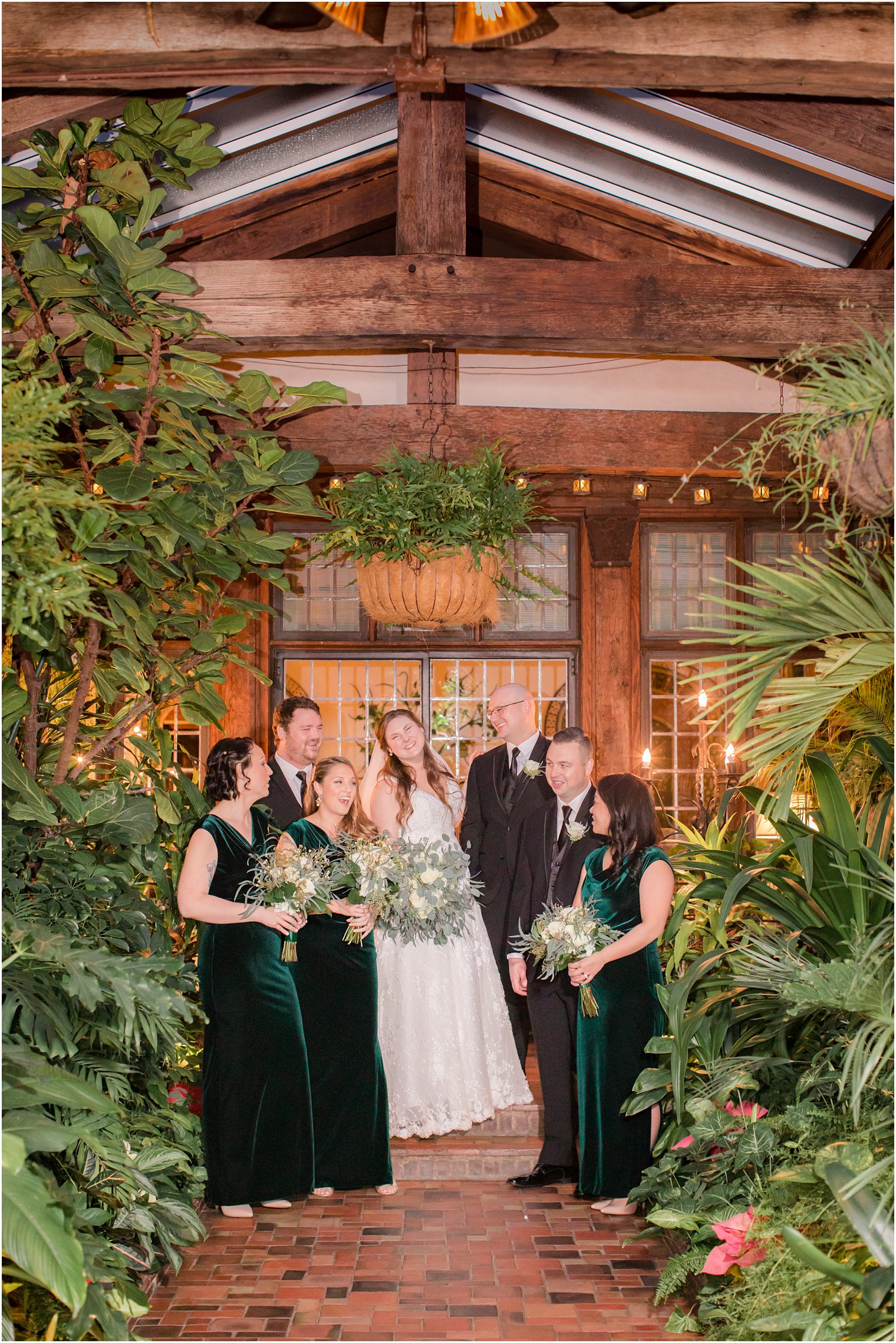 bridesmaid greenhouse photo at Pleasantdale Chateau