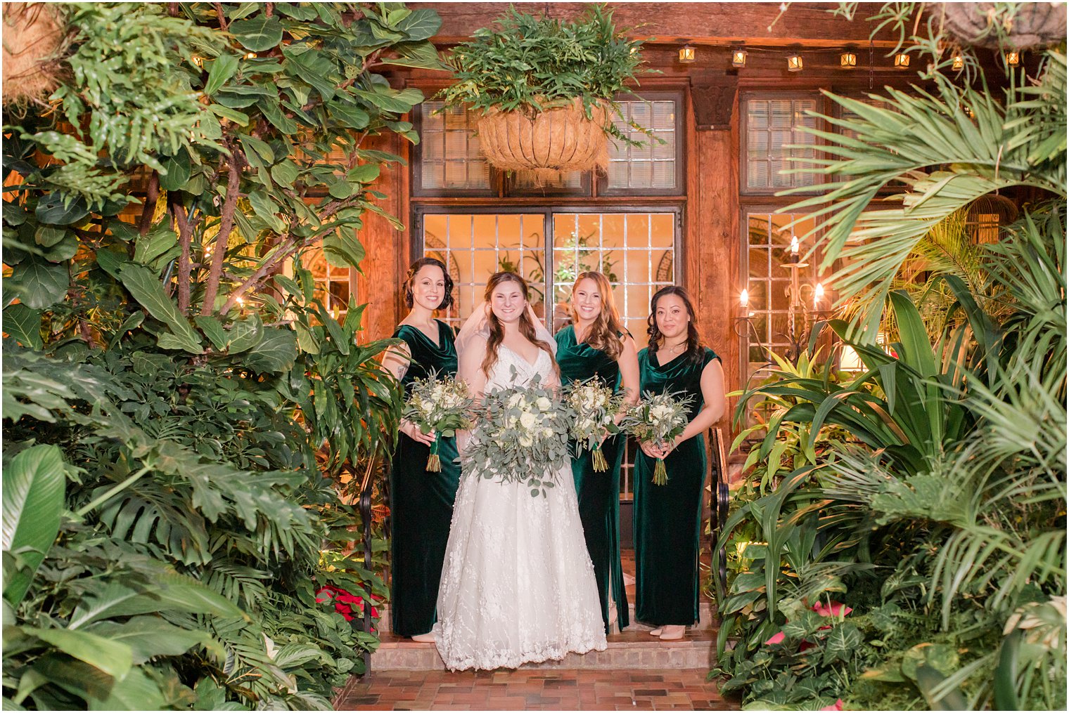 bridesmaid greenhouse photo at Pleasantdale Chateau