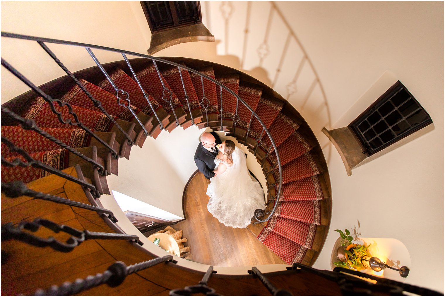 Bride and groom photo at Pleasantdale Chateau