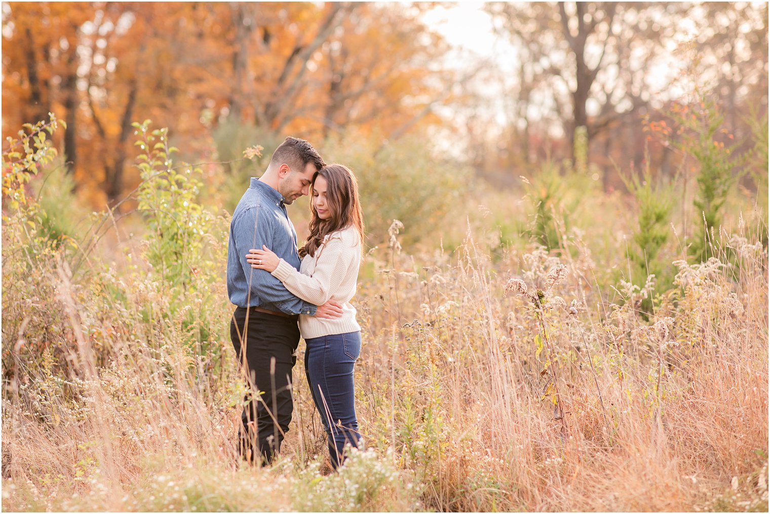 fall engagement session at Natirar Park