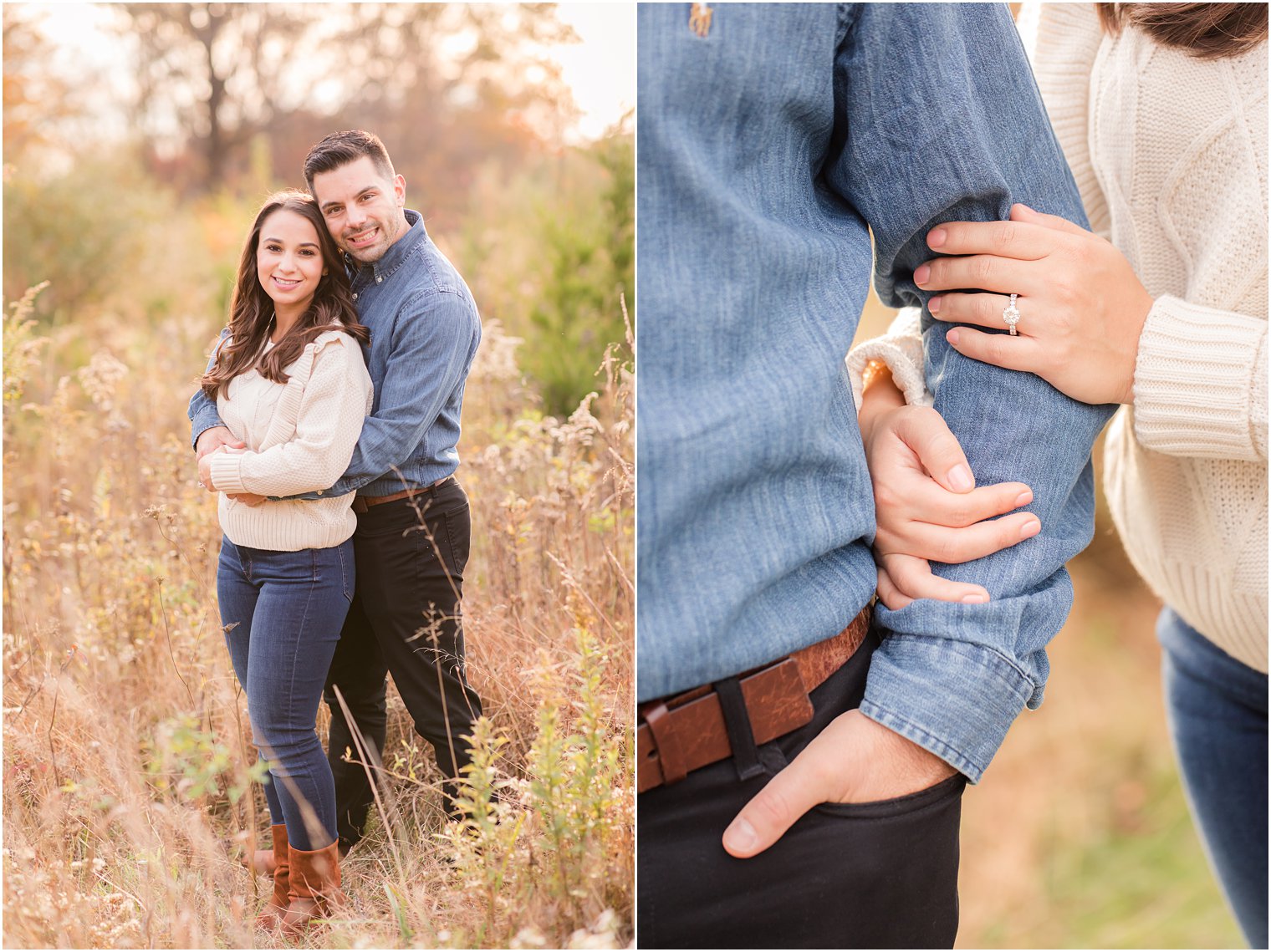 fall engagement session at Natirar Park