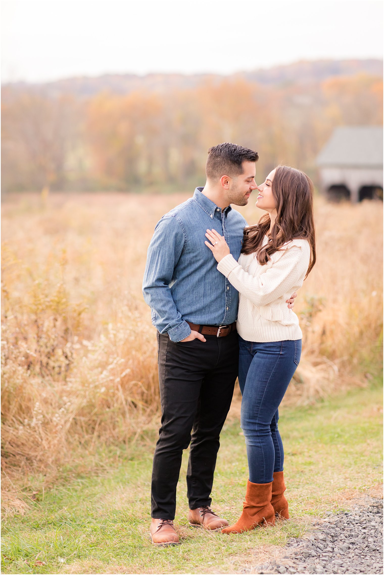 fall engagement session at Natirar Park