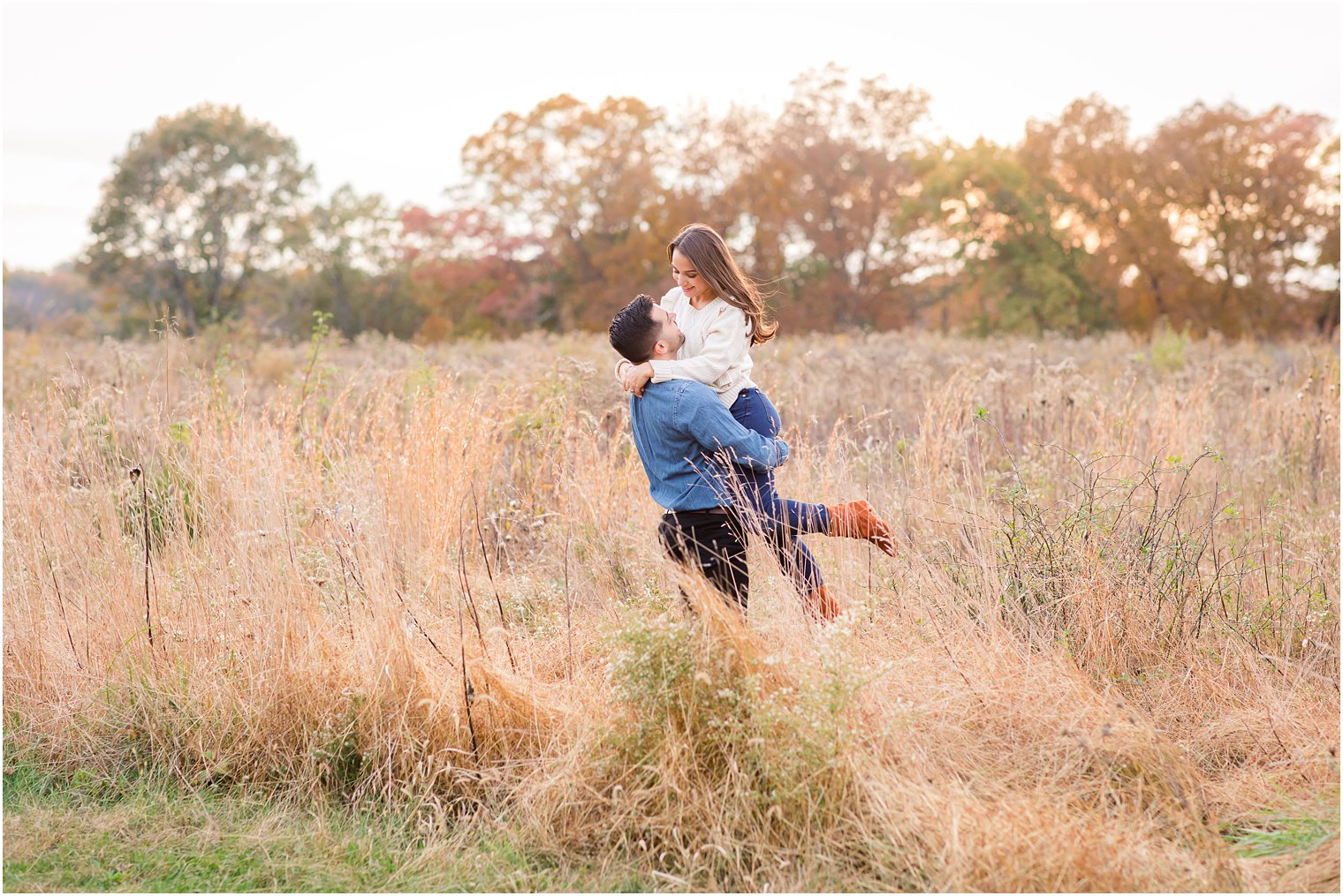 fall engagement session at Natirar Park