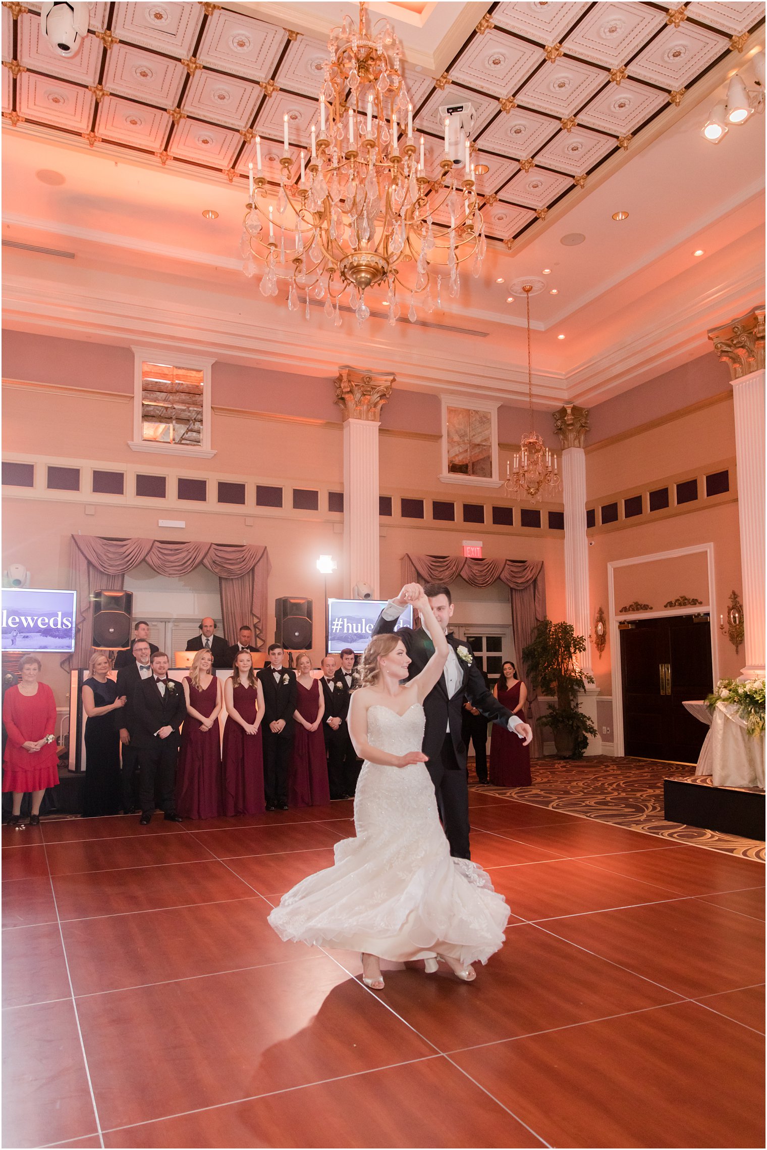 Wedding first dance at The Palace at Somerset Park in Somerset NJ