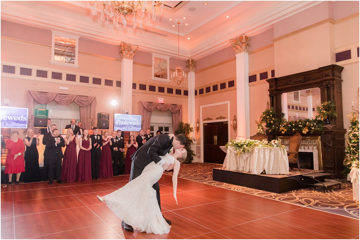 Wedding first dance at The Palace at Somerset Park in Somerset NJ