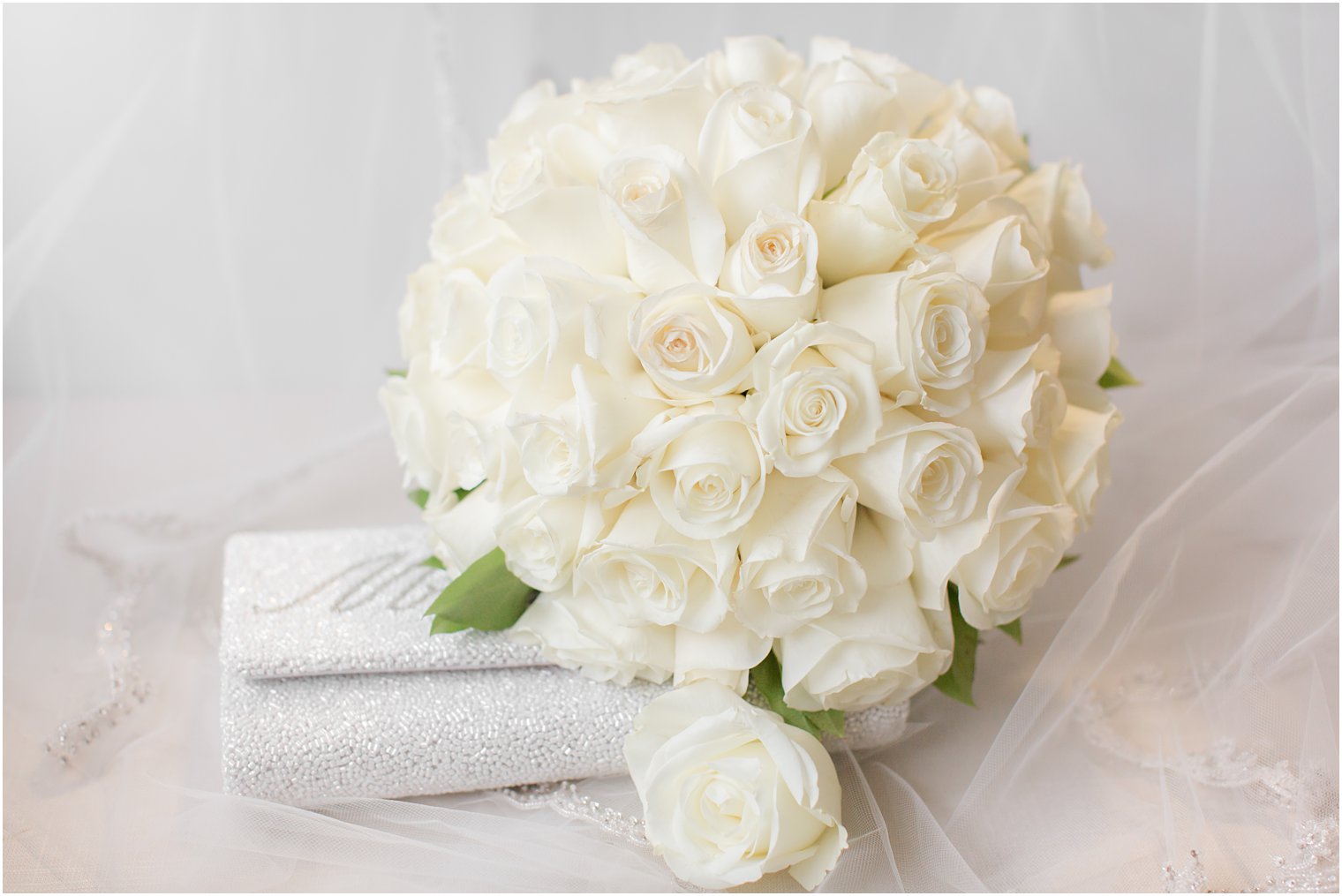 White rose bouquet by Marquis Florals by Kim