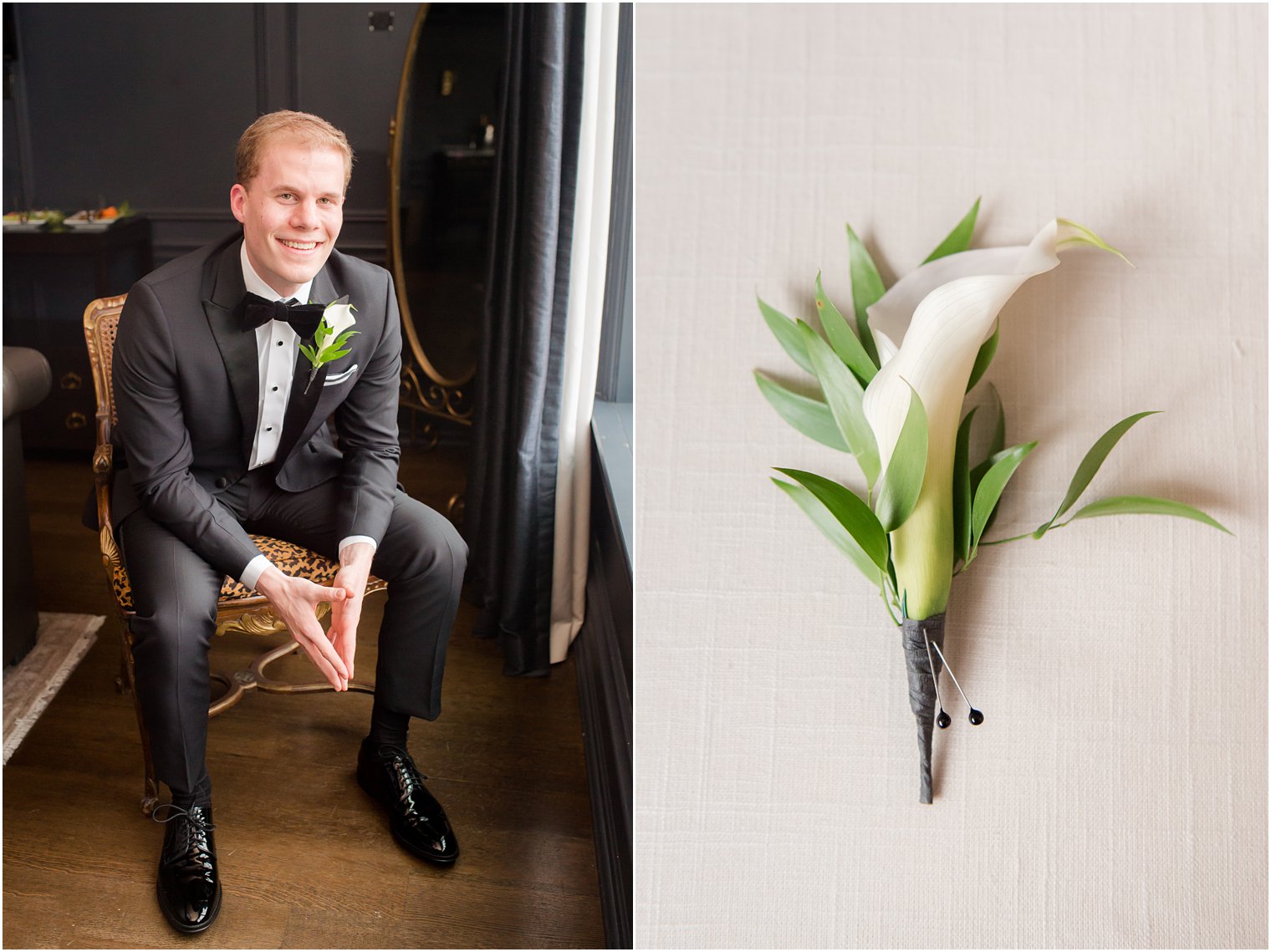 groom portrait on wedding day