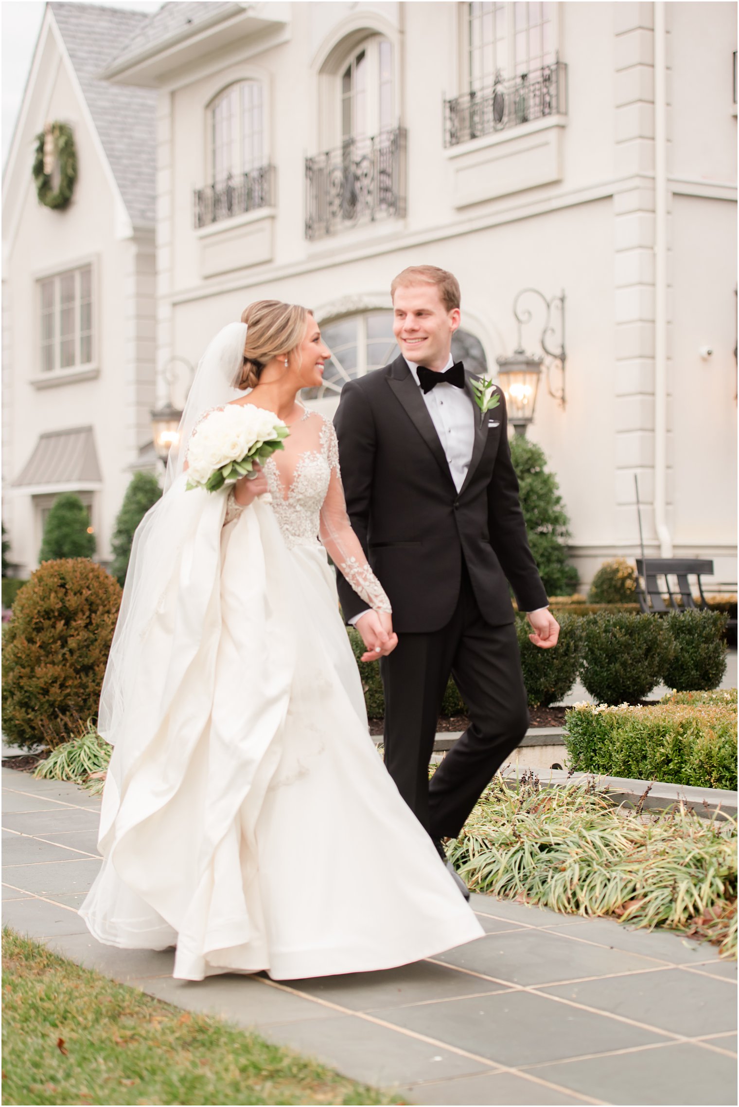 Candid photo of bride and groom at Park Chateau