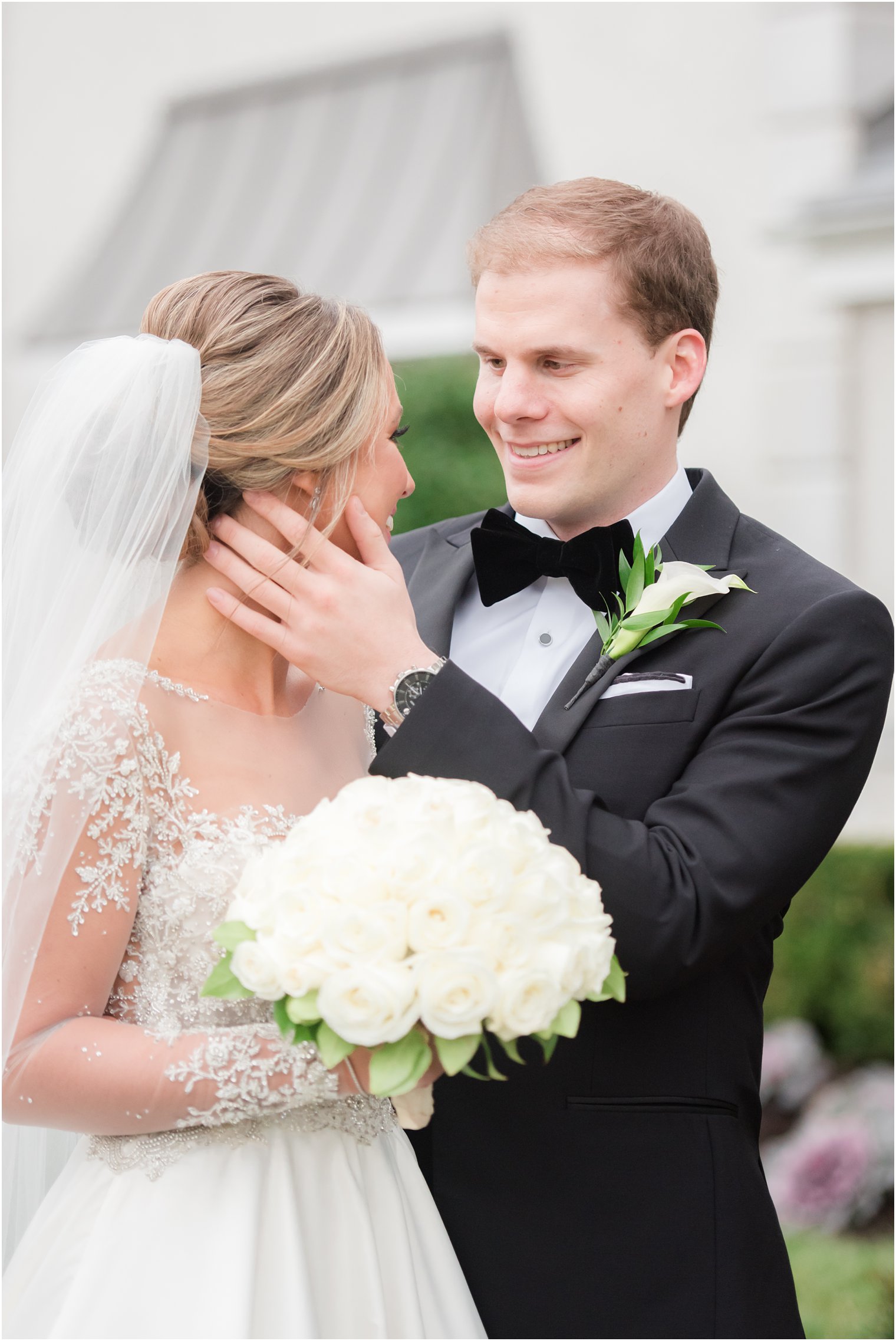 Bride and groom at Park Chateau Estate and Gardens | Winter wedding by Idalia Photography Associates