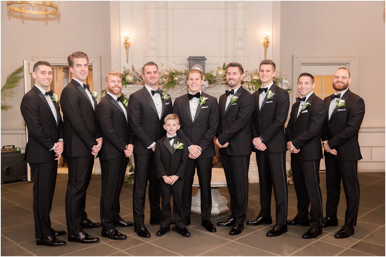 Groomsmen at Park Chateau Estate and Gardens | Winter wedding by Idalia Photography Associates