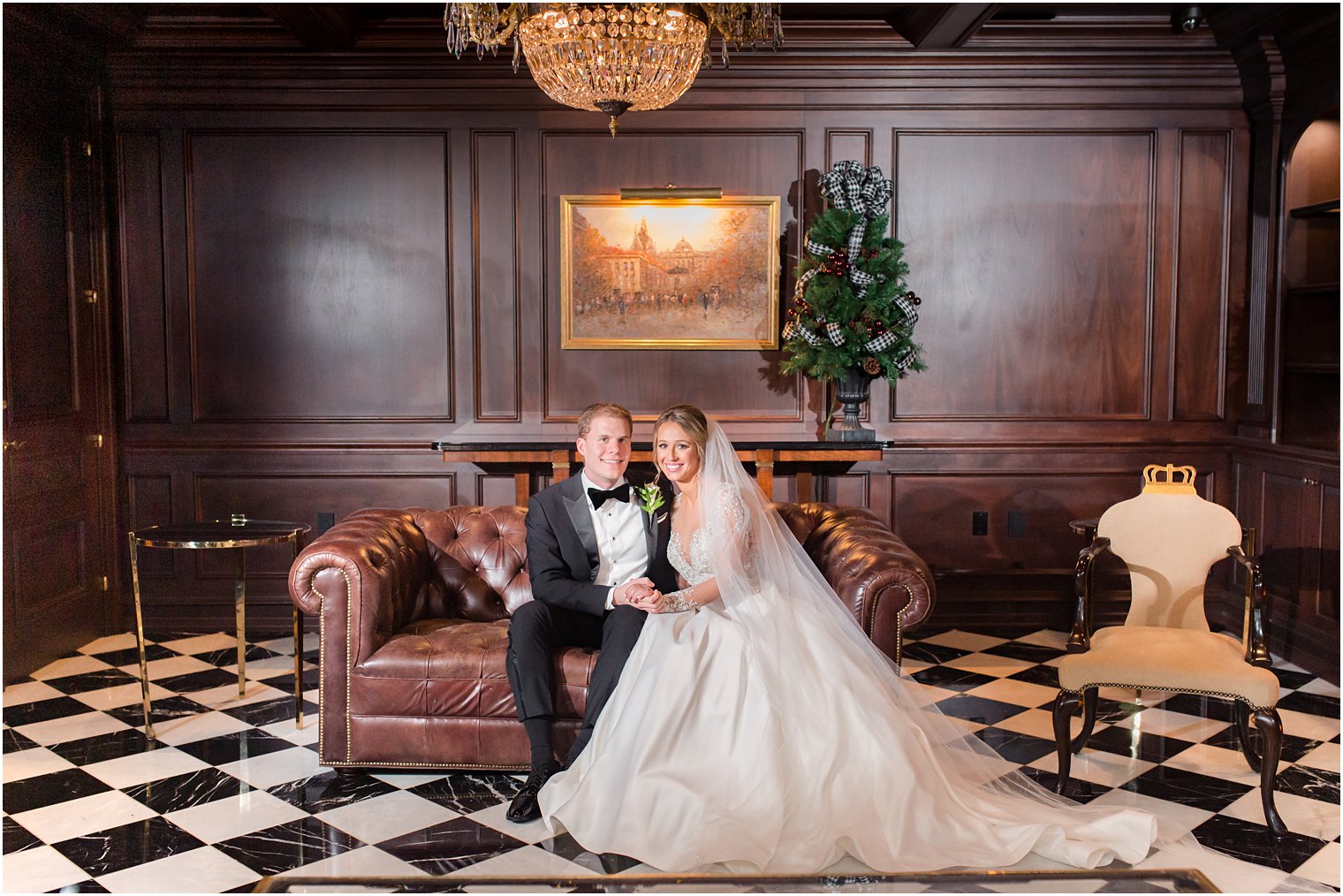 Bride and groom at Park Chateau Estate and Gardens | Winter wedding by Idalia Photography Associates