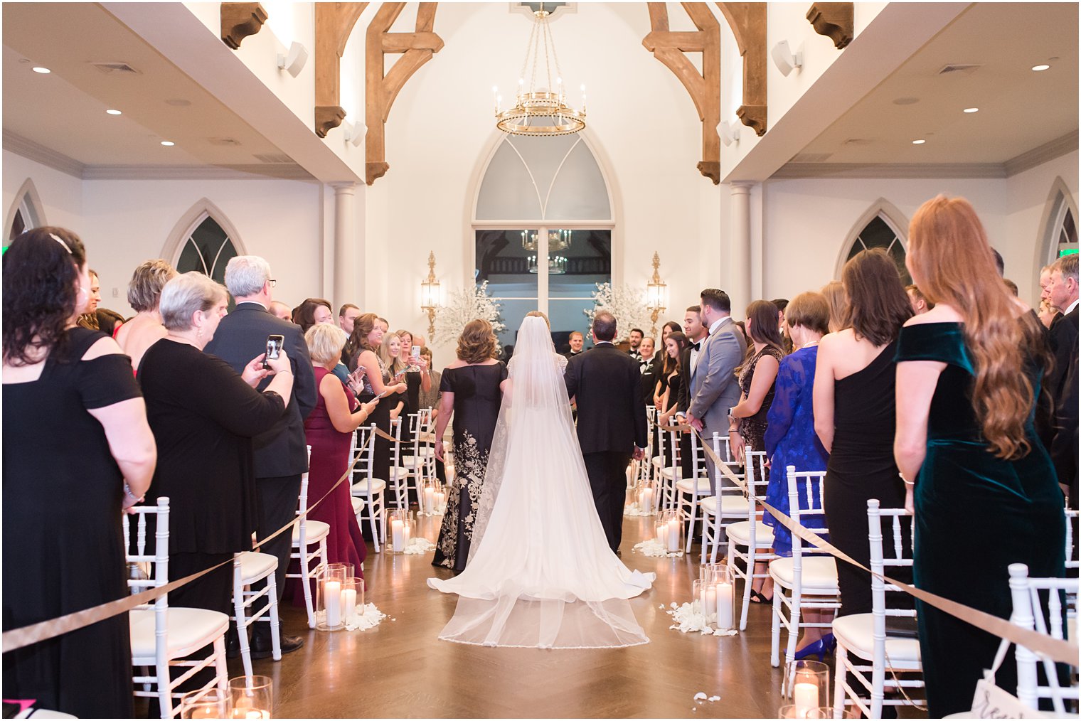 Wedding ceremony at Park Chateau Chapel| Winter wedding by Idalia Photography Associates