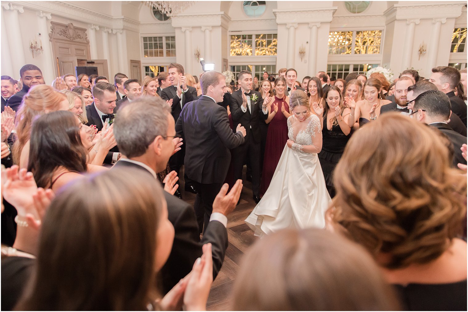 Lively dance floor at Park Chateau Winter Wedding