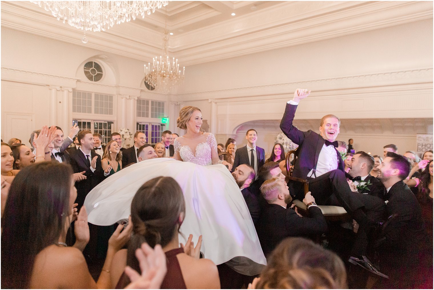 Lively dance floor at Park Chateau Winter Wedding