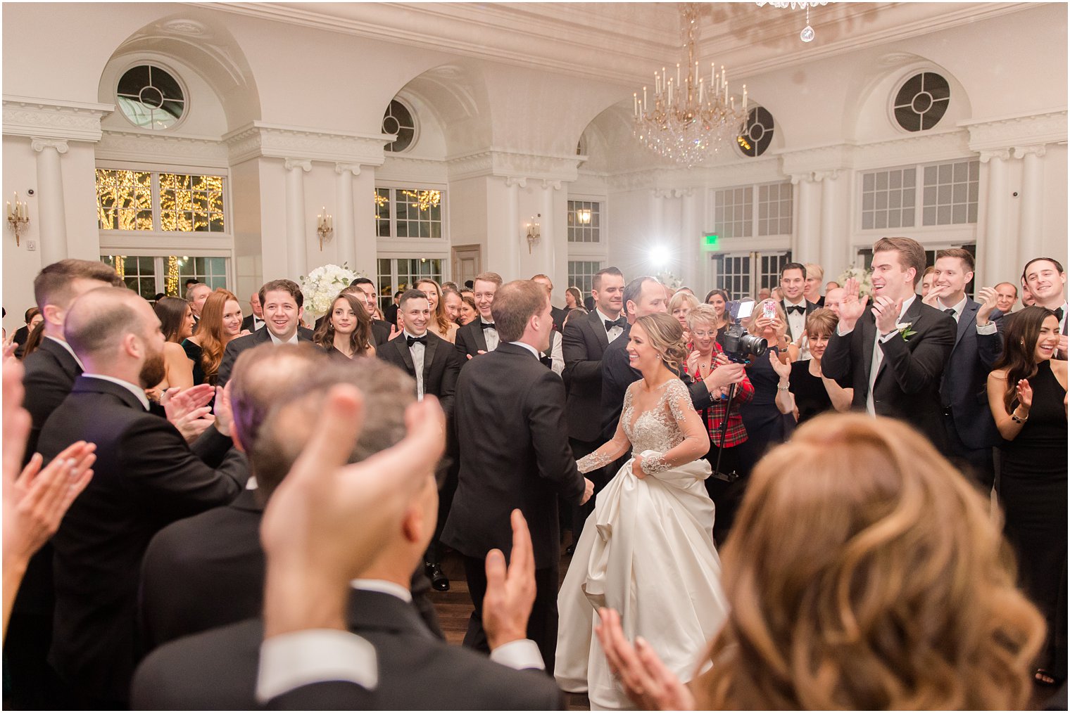 Lively dance floor at Park Chateau Winter Wedding