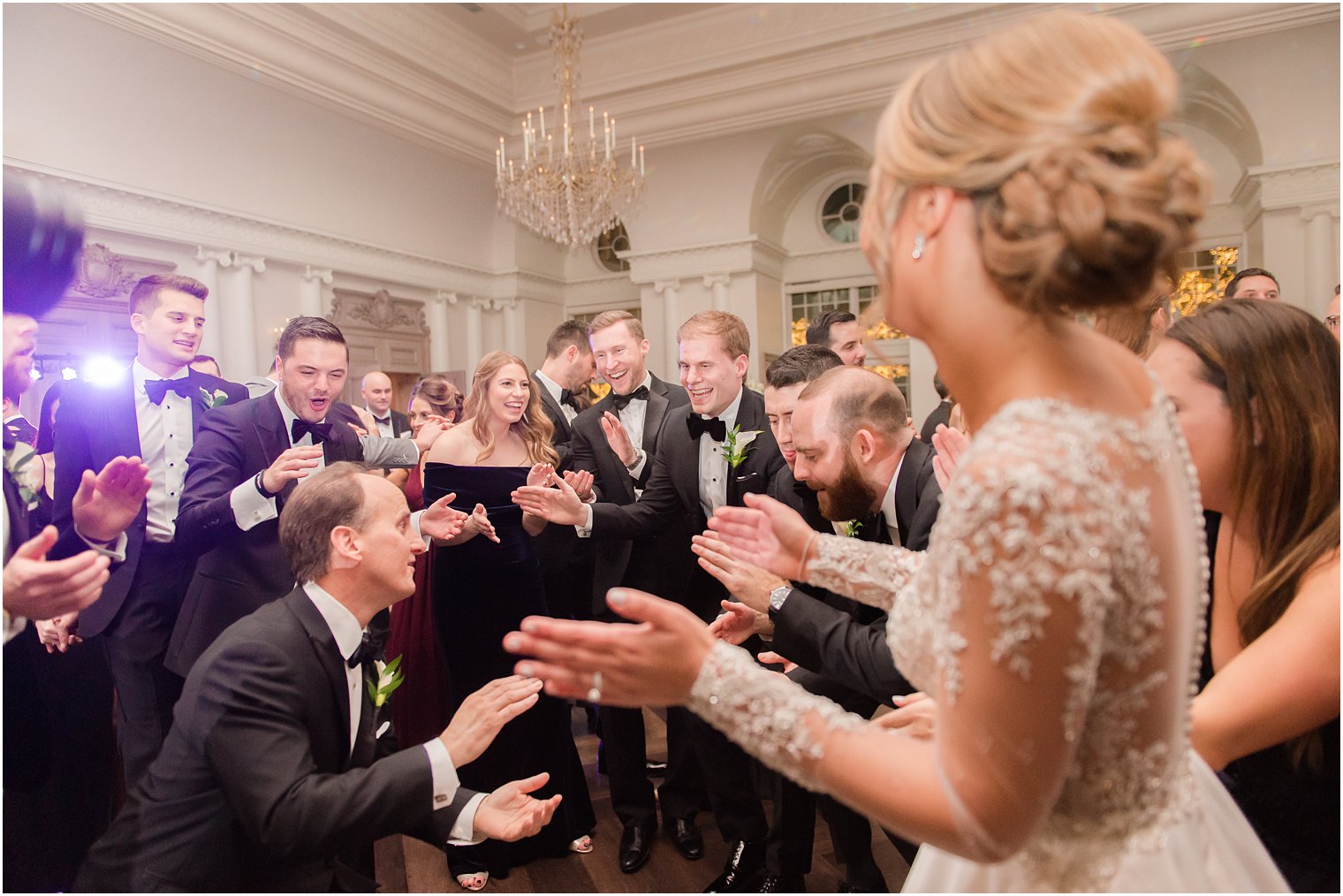 Lively dance floor at Park Chateau Winter Wedding