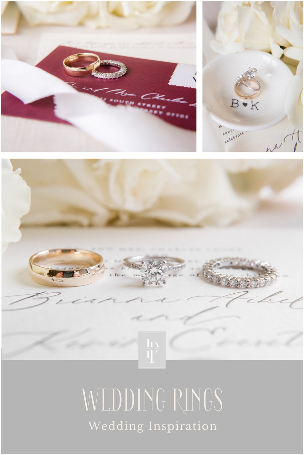 Classic wedding rings for a timeless wedding at Park Chateau Estate and Gardens | Photos by Idalia Photography