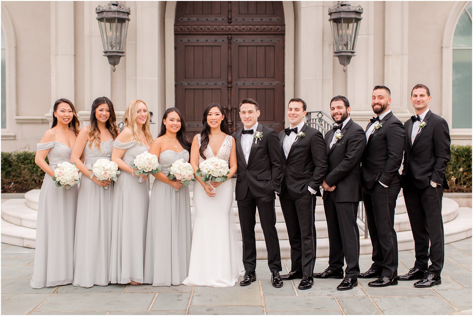 Formal bridal party photo at Park Chateau Estate