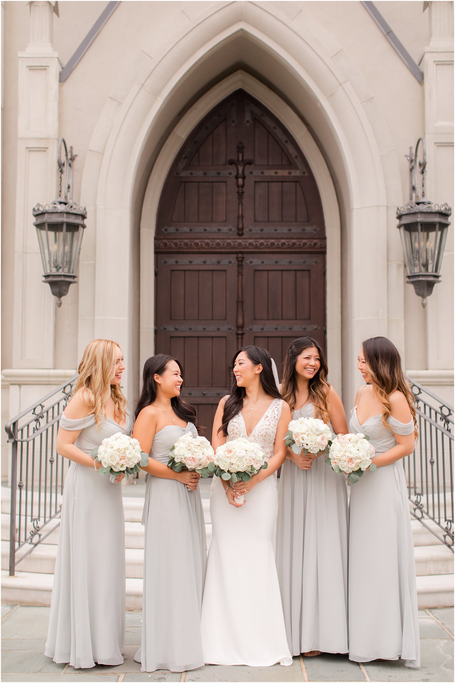 Candid photo of bridesmaids at Park Chateau Estate