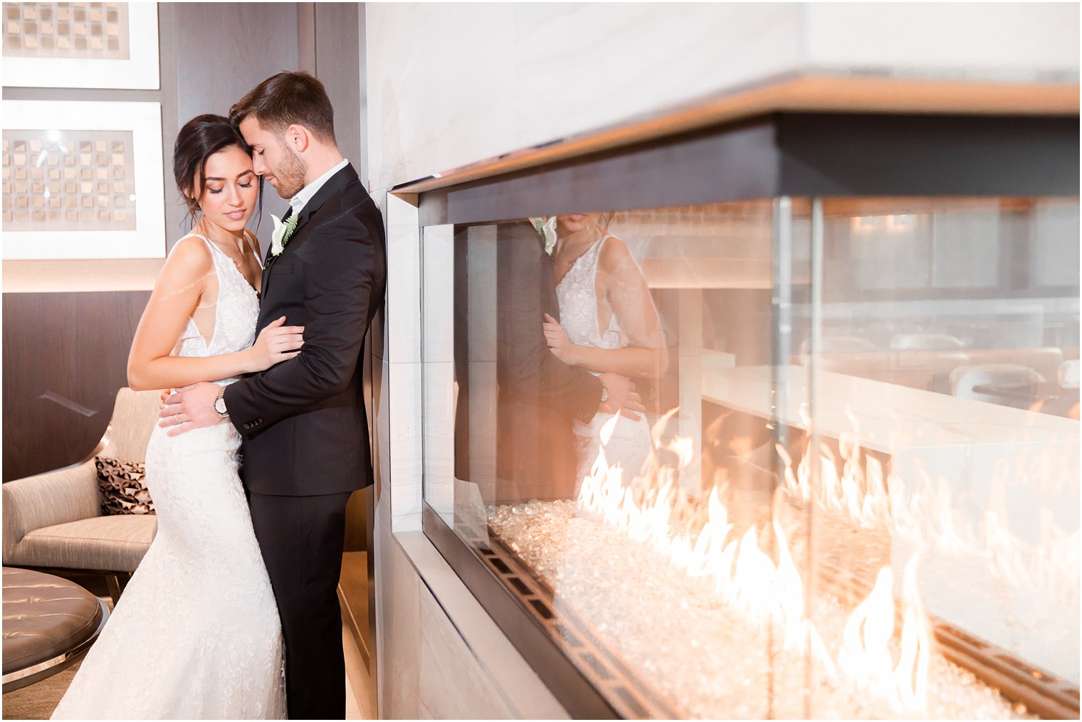 Wedding photos at Envue Hotel in Weehawken, NJ