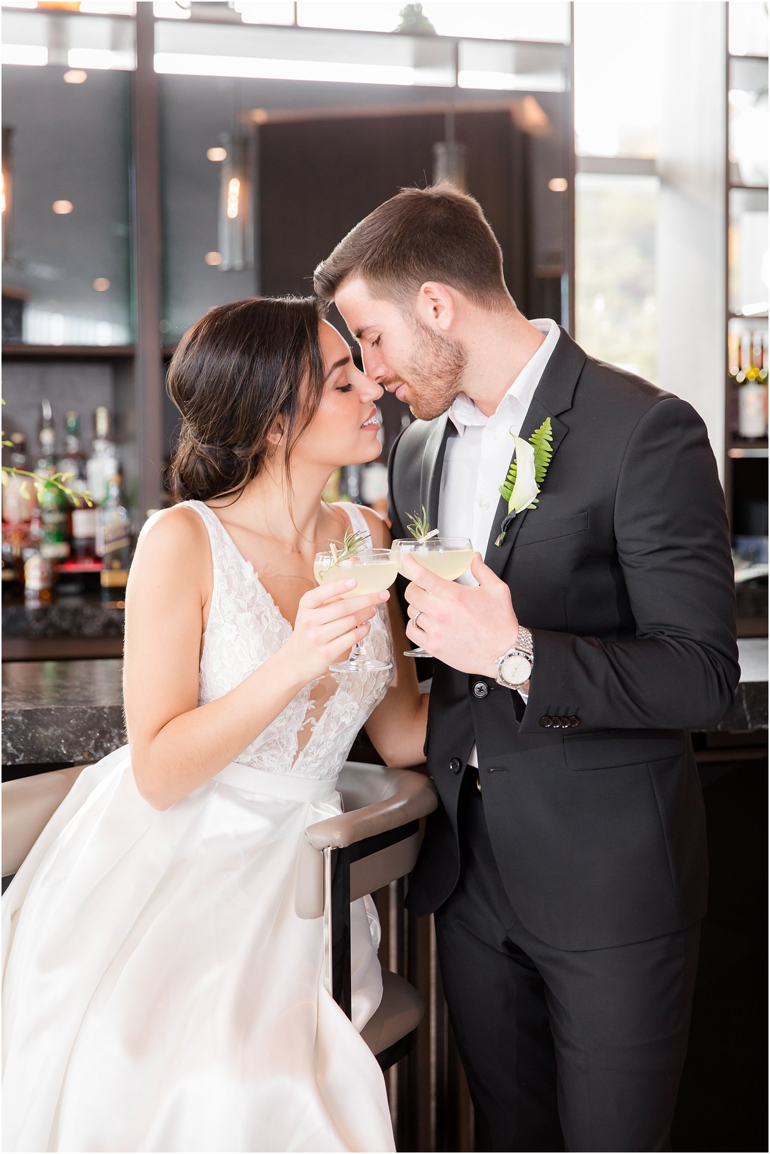 Cocktails at Envue Hotel in Weehawken, NJ