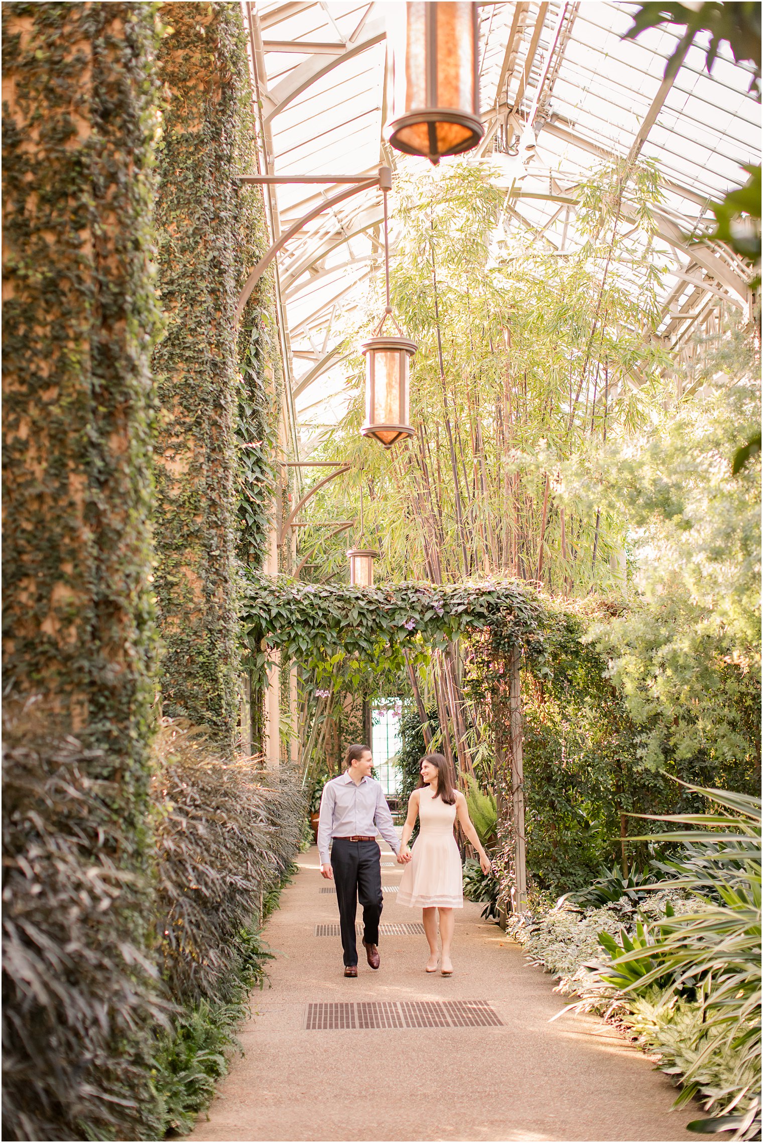 Longwood Gardens Engagement Photos by Idalia Photography