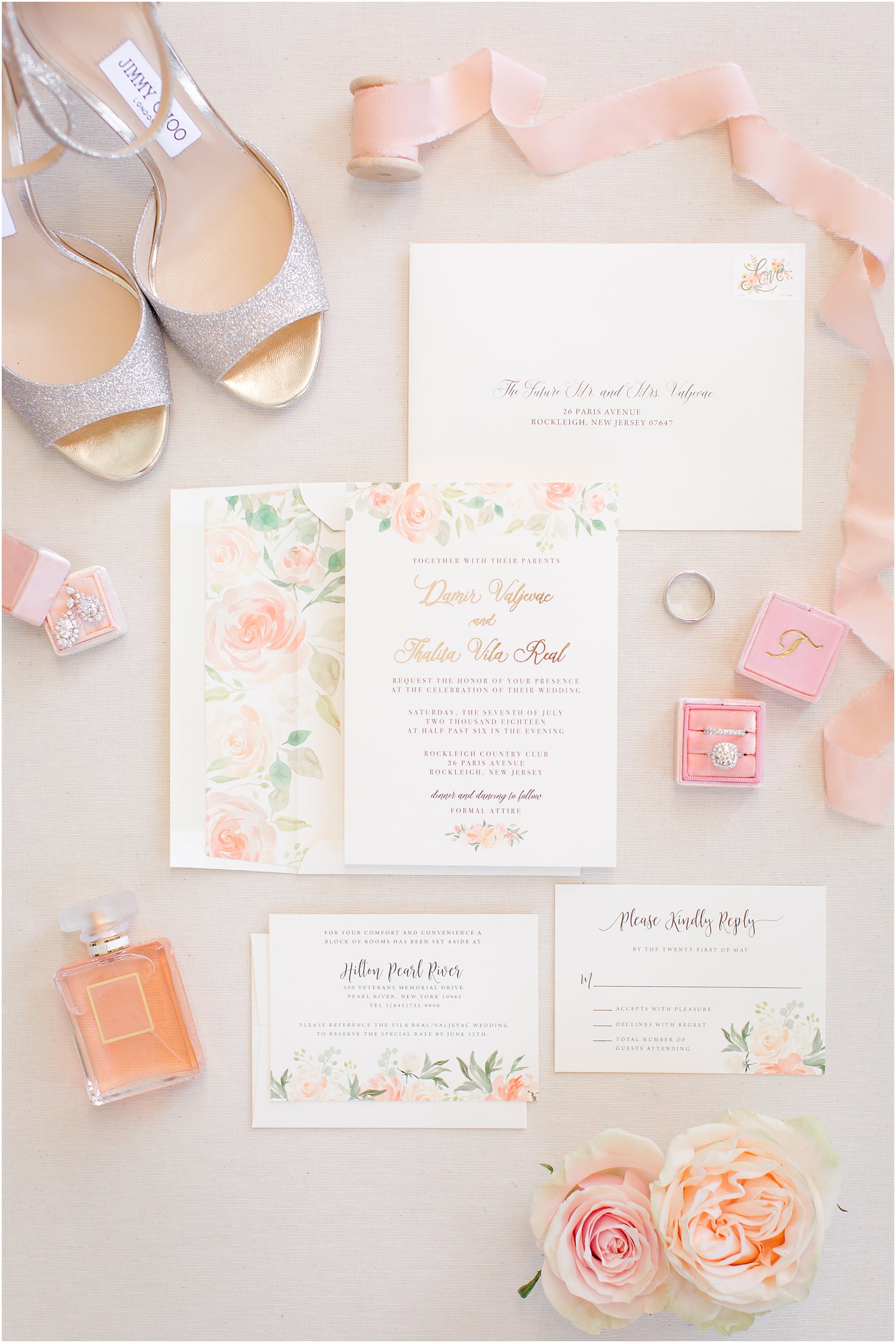 Wedding invitation by Perfectly Invited