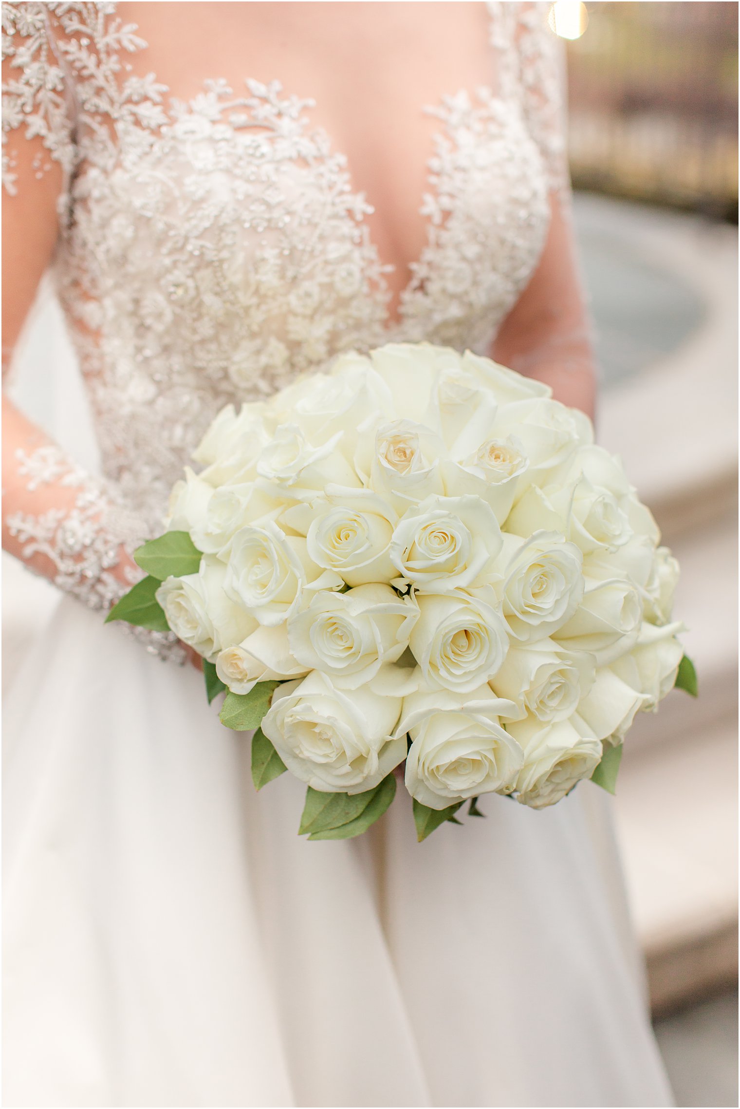 White bouquet by Florals by Kim