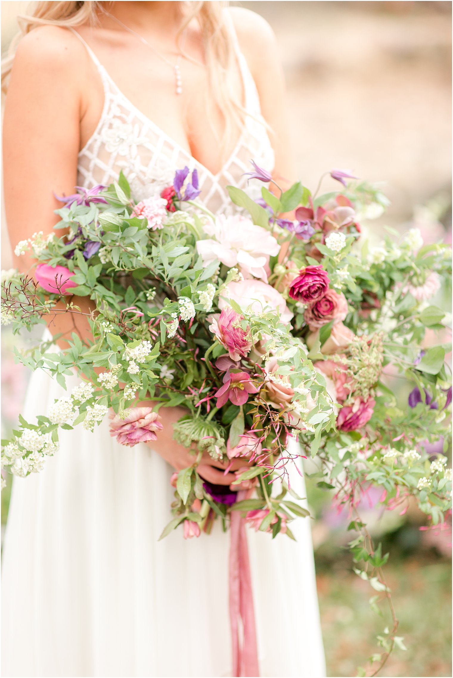 Organic wedding bouquet by Pink Dahlia Vintage