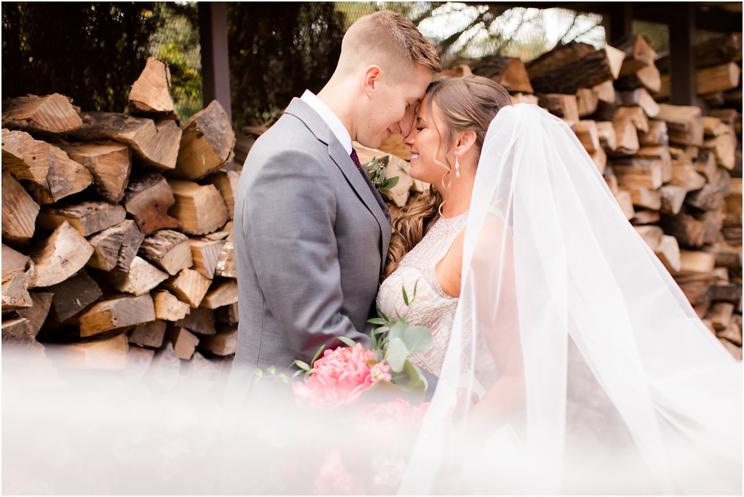 Bride and groom photo at Stone House at Stirling Ridge