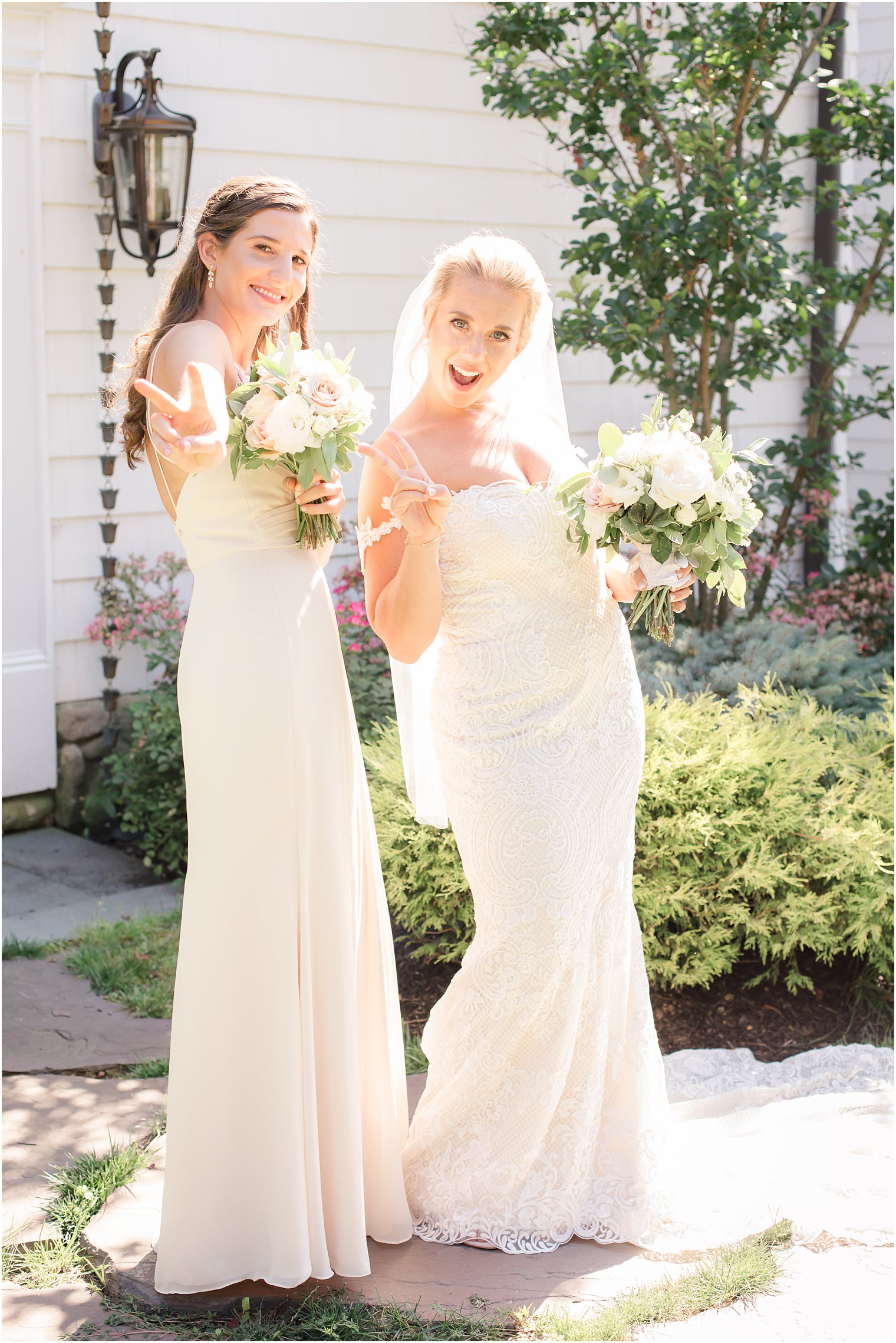 Bride and bridesmaid photo