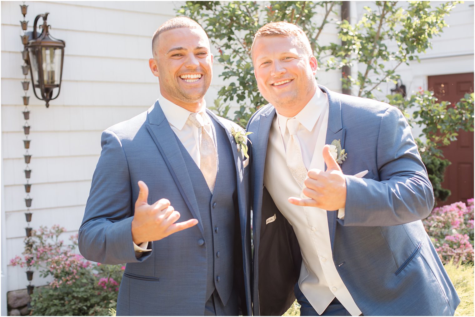 Surf's up groomsman photos