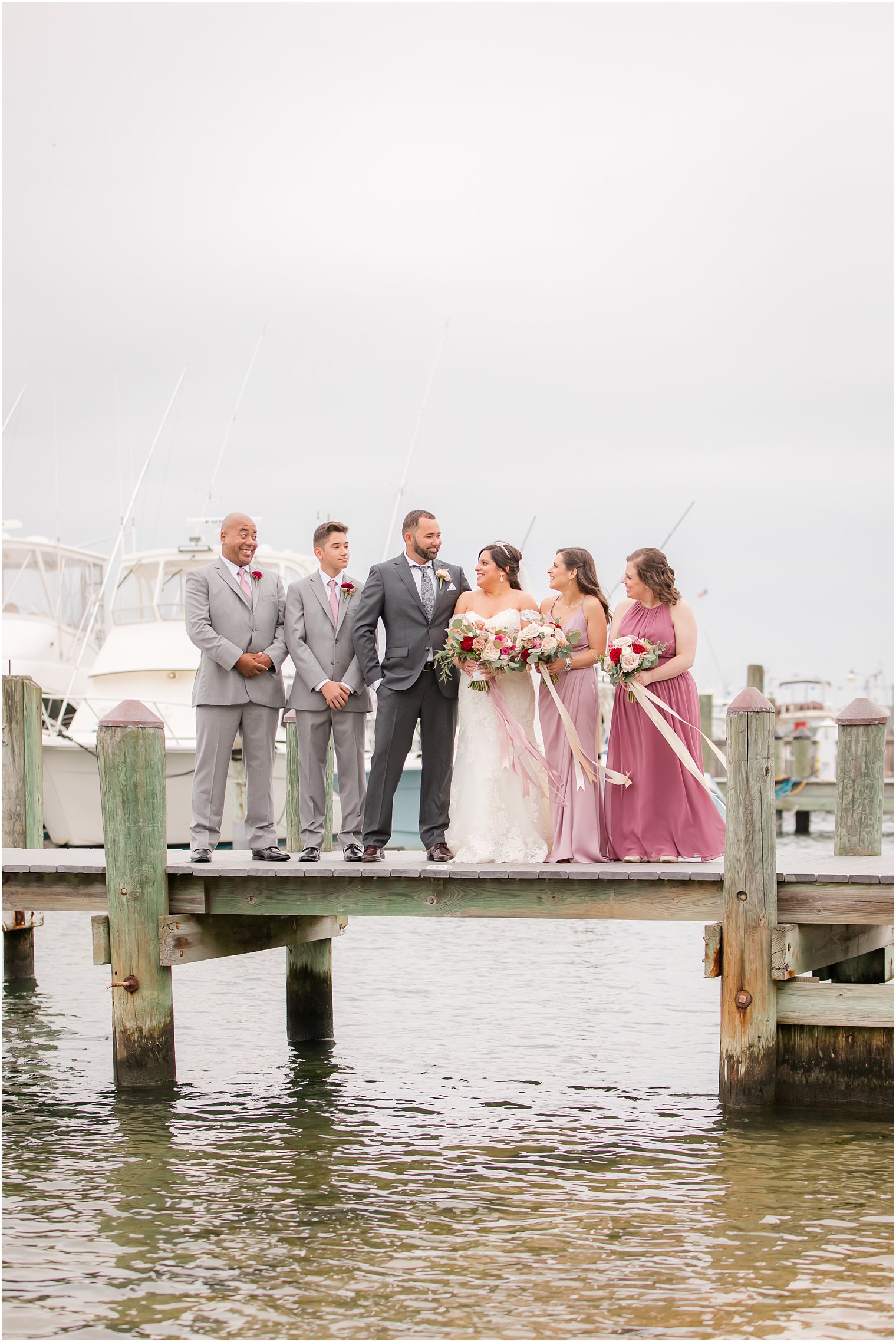 Wedding party at Clarks Landing Yacht Club