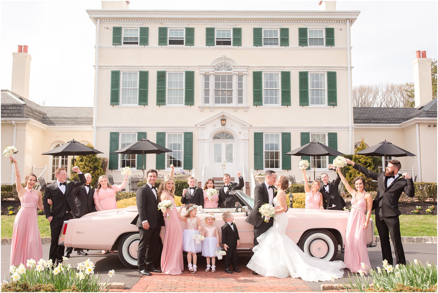 Fun bridal party posing idea | Pen Ryn Estate wedding