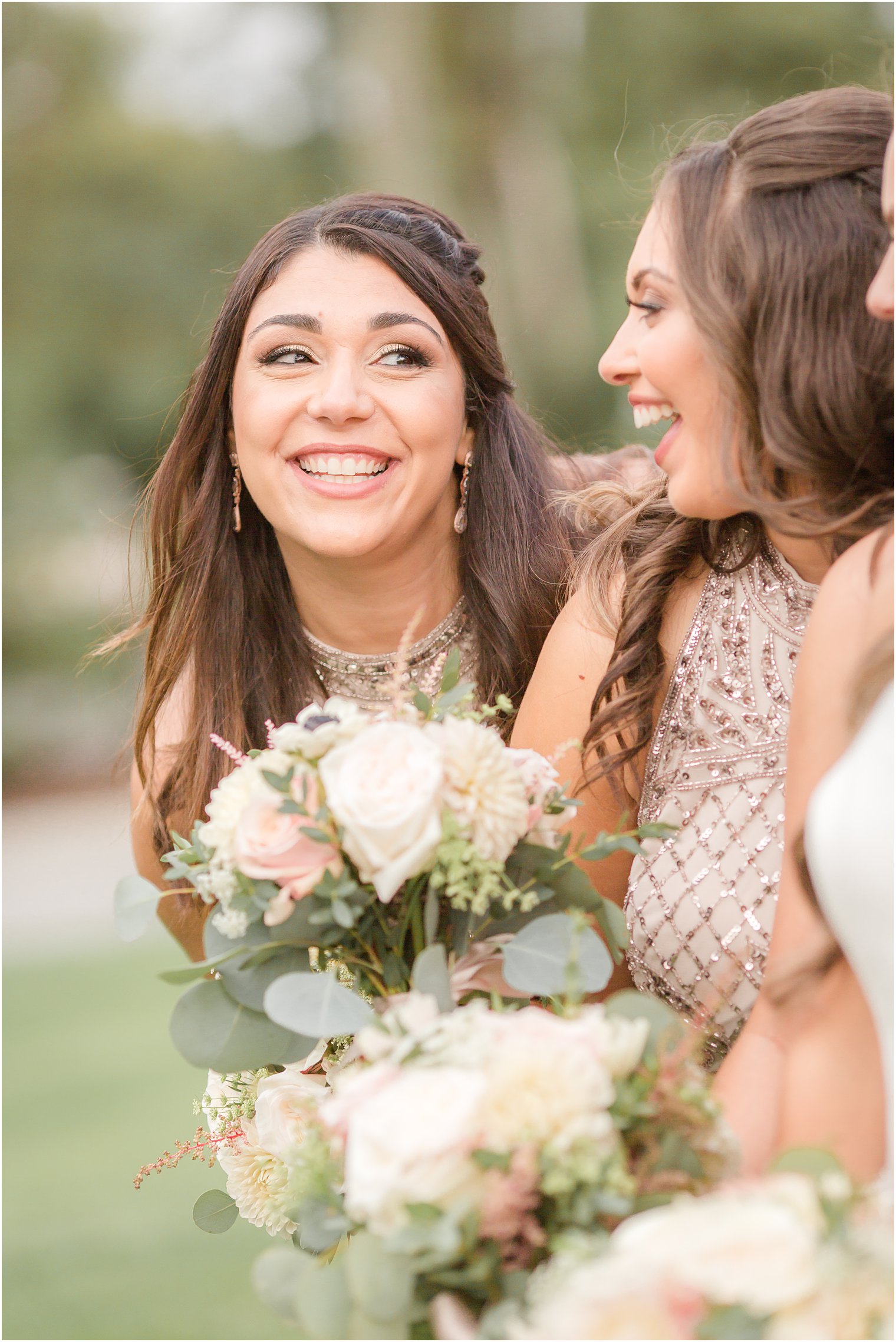 Candid bridesmaid photo