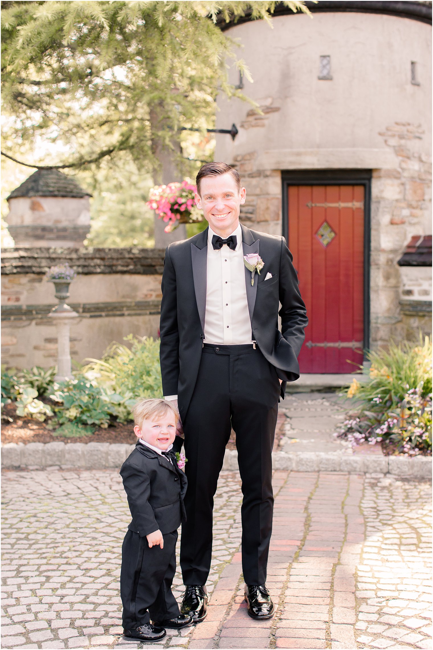 Groom and ring bearer