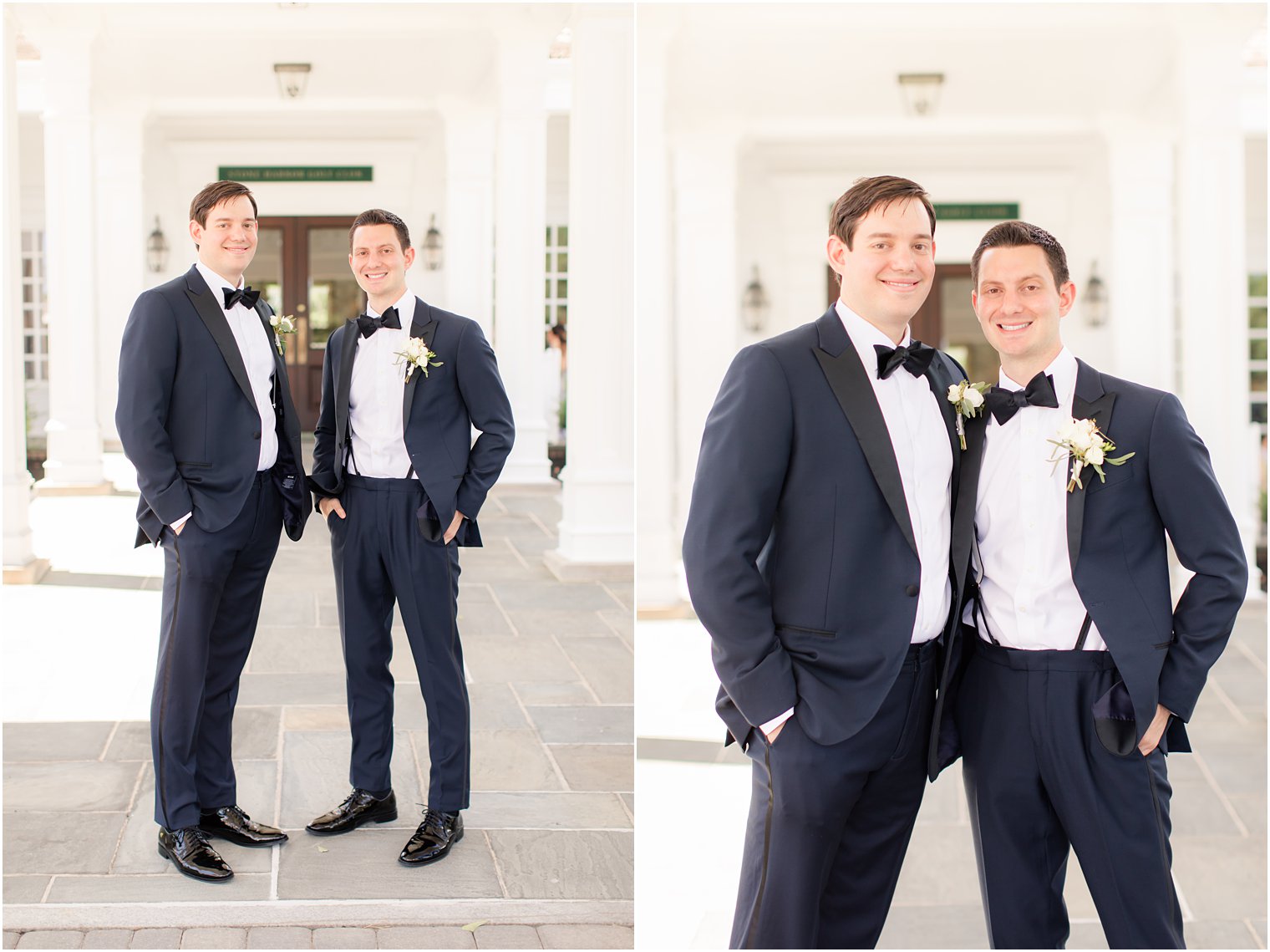 Formal groom with groomsman photos